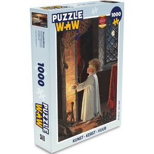 Puzzel Kunst - Kerst - Kind - Legpuzzel - Puzzel 1000 stukjes volwassenen - Kerst - Cadeau - Kerstcadeau voor mannen, vrouwen en kinderen