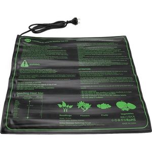 UniEgg® Kweekmat - verwarmingsmat planten - 52 x 52 cm met EU stekker - zaden - stekjes - kiemen - ook geschikt voor onder terrariums - spat waterdicht - 45 watt- zonder regelaar