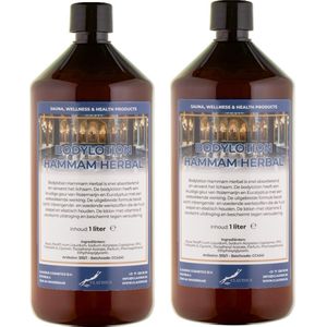 Bodylotion Hammam Herbal 1 Liter - set van 2 stuks