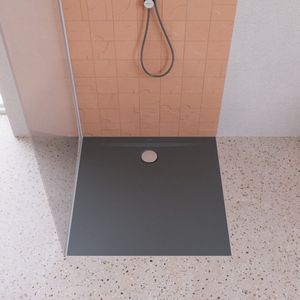 Kaldewei Superplan Zero 1560-5, Douchebakken met extra platte goothouder, 120x120cm, 356047983674