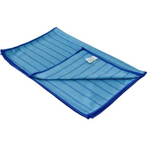 Bamboe Droogdoek, 40 x 50 cm, Glashelder, 3stuks. Blauw