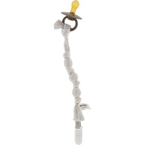 Snoozebaby organisch speenkoord geknoopt Stone Beige - 10 cm