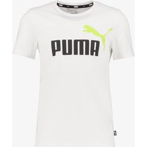 Puma ESS+ Col 2 Logo kinder T-shirt wit - Maat 128/134