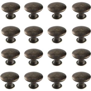 Vintage Kast Knoppen - Meubelknoppen Lade Ronde Kast Knoppen - 16 Stuks