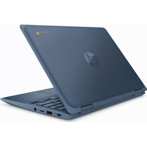 HP Chromebook x360 11 G3 EE Blauw 29,5 cm (11.6"") 1366 x 768 Pixels Touchscreen Intel® Celeron® N 4 GB LPDDR4-SDRAM 32 GB eMMC Wi-Fi 5 (802.11ac) Chrome OS