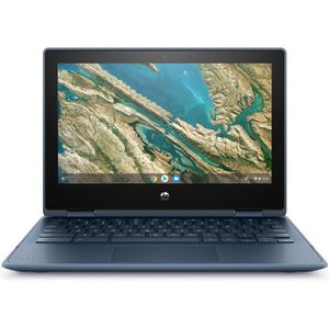 HP Chromebook x360 11 G3 EE Blauw 29,5 cm (11.6"") 1366 x 768 Pixels Touchscreen Intel® Celeron® N 4 GB LPDDR4-SDRAM 32 GB eMMC Wi-Fi 5 (802.11ac) Chrome OS