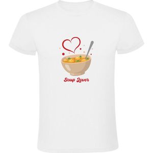 Soup lover Heren T-shirt | eten | soep | gezond | lunch | voorgerecht | Wit