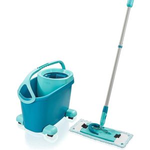 Set CLEAN TWIST M Ergo Mobile Turquoise - Leifheit - 47 x 28 x 33 - glide & clean - floor cleaning