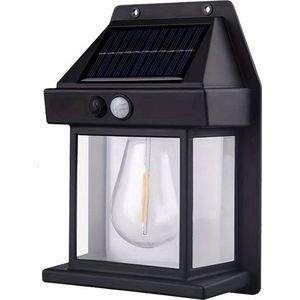 Solar Wandlamp met Sensor - LED - Buitenverlichting op Zonne-energie - Bewegingssensor - Waterdicht