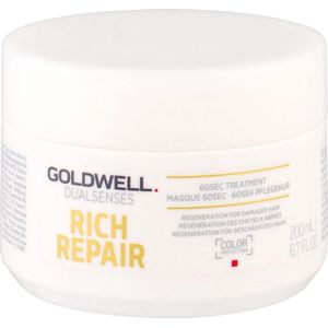 Goldwell Dualsenses Rich Repair 60sec Treatment Masker Droog/Beschadigd Haar 200ml