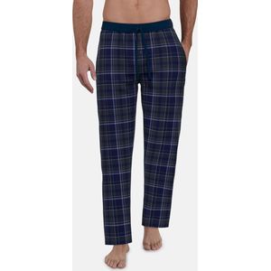 Ceceba heren pyjama- of loungebroek - donkerblauw geruit - Maat: 5XL