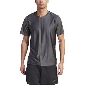 Adidas Hiit Workout 3 Stripes T-shirt Met Korte Mouwen Grijs S Man