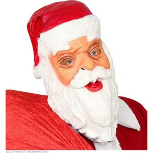 Widmann - Kerst & Oud & Nieuw Kostuum - Kerstman Masker Santa - - Kerst - Verkleedkleding
