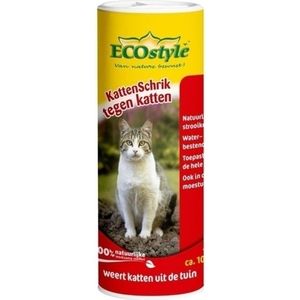 ECOstyle KattenSchrik - Kattenverjager voor Buiten - Korrels met Geurstof - Werkt binnen 2 Weken - Waterbestendig - 400 GR