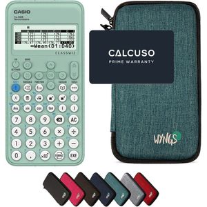 CALCUSO Basispakket turkoois met Rekenmachine Casio FX-92B Secondaire