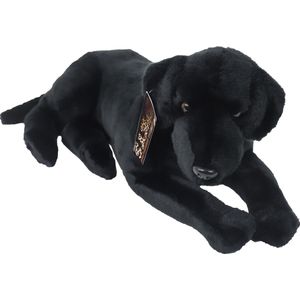 Boony - Natural Decoration - Labrador pluche liggend - zwart - 53 cm