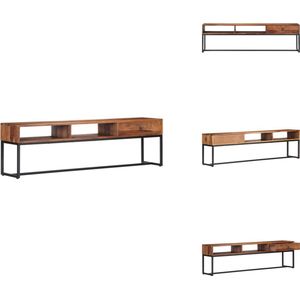 vidaXL Tv-meubel - Tv-kasten - Tv-standaard - Tv-standaards - Tv-meubel 160x30x45 cm massief sheeshamhout