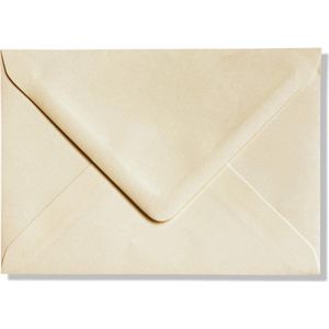 50 Luxe Enveloppen - C7 - creme - 8,1x11,4cm - 110 grams - Geschikt voor A7