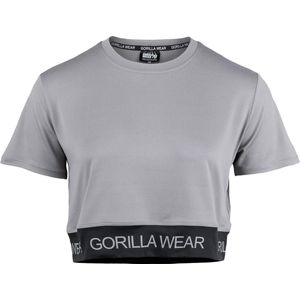 Gorilla Wear Colby Cropped T-shirt - Grijs - XS