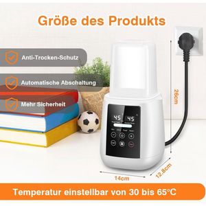 Multifunctionele Babyfleswarmer met Temperatuurregeling en Sterilisatiefunctie