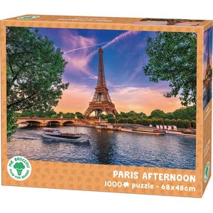 Mr. Broccoli Puzzel 1000 Stukjes Volwassenen - Paris Afternoon - Legpuzzel Eiffeltoren Parijs - FSC® - Steden Collectie - 68 x 48 cm
