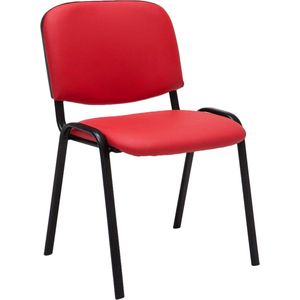CLP Ken Bezoekersstoel - Kunstleer rood