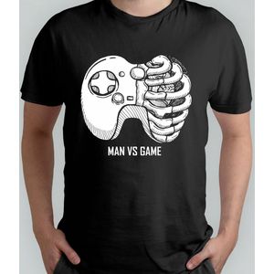 Man vs Games - T Shirt - Gaming - Gift - Cadeao - VideoGames - GameOn - GamerLife - GamingNederland - SpelletjesVerslaving - GameCommunity - NederlandseGamer
