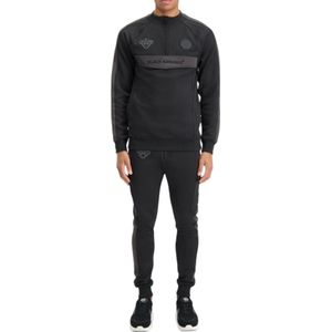 Black Bananas BF Tracksuit Heren (Maat S) Zwart/Grijs - Polyester