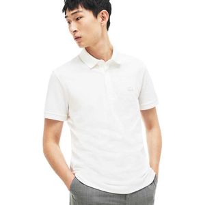 Lacoste Paris Regular Fit Stretch Cotton Piqué Poloshirt Met Korte Mouwen Wit XS Man