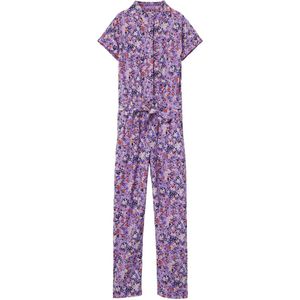 Name it Meisjes Paars Gebloemde Jumpsuite Bodila Sand Verbena - 164