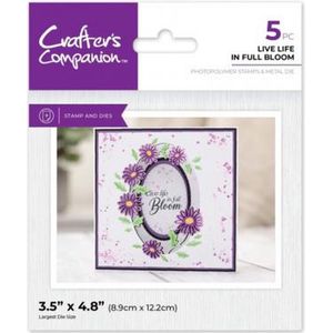 CC - Flower Aperture - Clearstamp/Snijmal Set - Live Life in Full Bloom