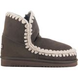 Mou Enkellaarsjes Dames - Pantoffels / Damesschoenen - Leer - Eskimo18 - Bruin - Maat 40