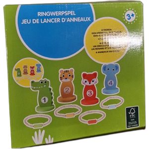 Ringwerpspel dieren - vanaf 3 jaar - Buitenspeelgoed set - Zomer - Tuin of strand