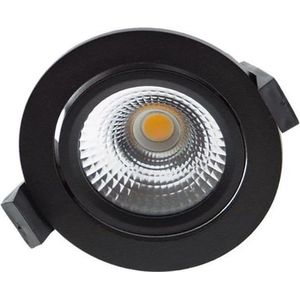 Inbouwspot Thin Rond Zwart IP44 Dim To Warm