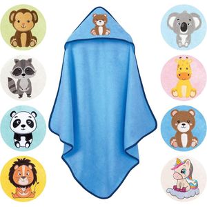 Inovra ® Zachte Babyhanddoek met Kap van 100% Katoen voor Pasgeborenen en Kinderen