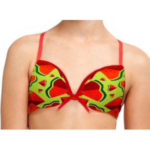 BOOBS & BLOOMERS SUNNY Lime Melon print padded Bh 65A