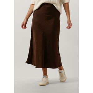 Notre-V Satin Skirt Rokken Dames - Bruin - Maat XL