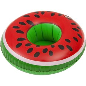 Opblaasbare Watermeloen Drankhouder - voor in het zwembad / de jacuzzi - Cuphouder - Drijvende Bekerhouder