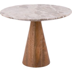 Leitmotiv - Force - Bijzettafel - Bruin - Marmer en Ijzer
