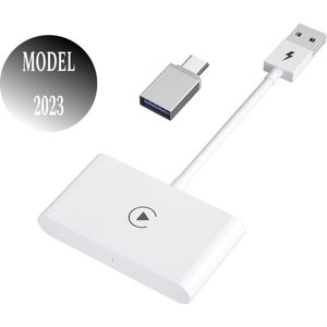 Carplay Dongle - Draadloos Carplay - Geschikt voor Apple iPhone - 2023 Model - Wireless USB Adapter -