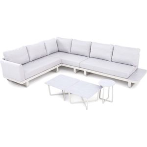 Loungeset Lichtgrijs - Aluminium - 320x242x69cm - Fellow - Giga Meubel