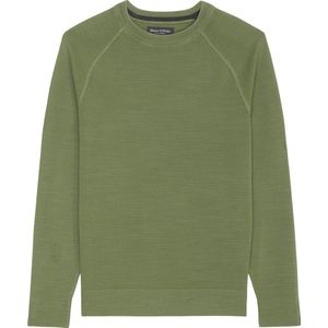 Marc O'Polo regular fit pullover - heren trui katoen met O-hals - grijs (middeldik) - Maat: XXL