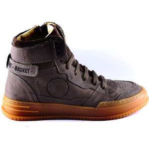 Shoesme Nb22w014 Hoge sneakers - Leren Sneaker - Jongens - Taupe - Maat 35