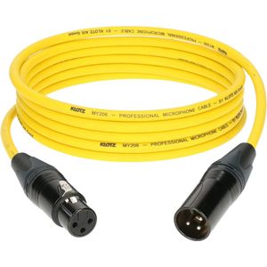 Klotz M1FM5N0500 Microfoonkabel geel 5 m - Microfoonkabel