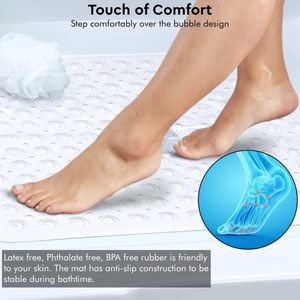 Shower mat – douchecabine, Antislipmat - Badkameraccessoire 53L x 53B centimeter