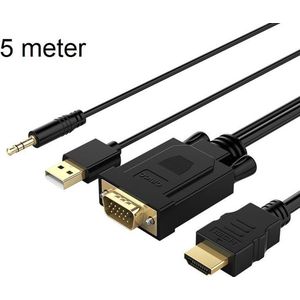 Orico VGA naar HDMI kabel met audio-ondersteuning - 1920x1080 @60Hz - 5M