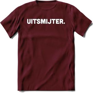 Uitsmijter - Snack T-Shirt | Grappig Verjaardag Kleding Cadeau | Eten En Snoep Shirt | Dames - Heren - Unisex Tshirt | - Burgundy - M