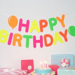 Happy birthday fluo 4,8 m - Artemio