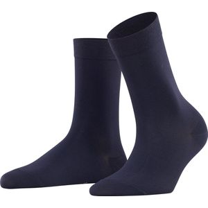 FALKE Cotton Touch Business & Casual Katoen Sokken Dames blauw - Maat 39-42