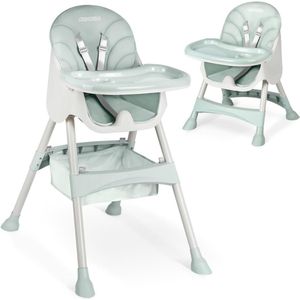 Zylo® Kinder Eetstoel - Baby Eetstoel - Kinderstoel Baby - 60x83x110 - Lichtgrijs
